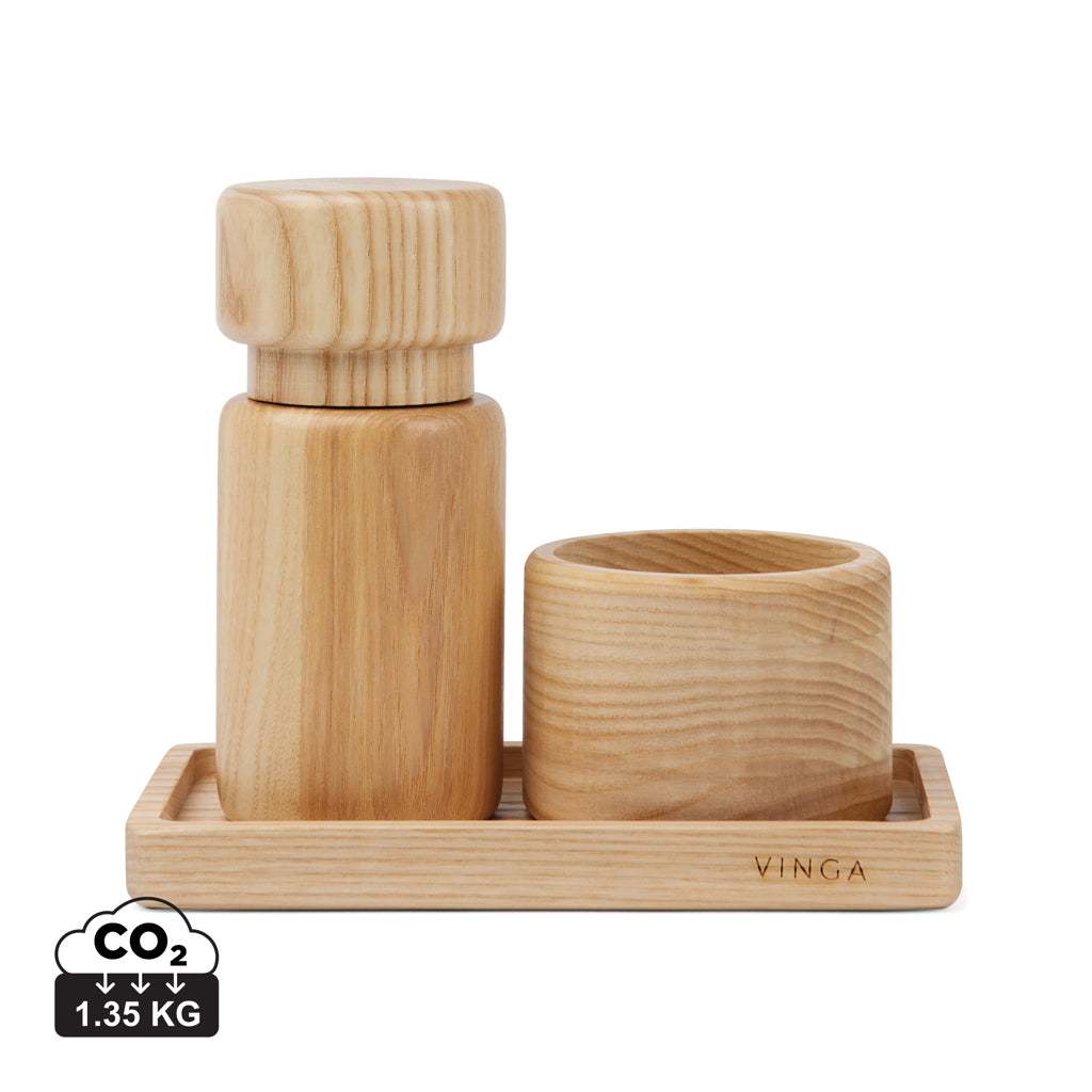 VINGA Retro FSC® askträ salt- & pepparset