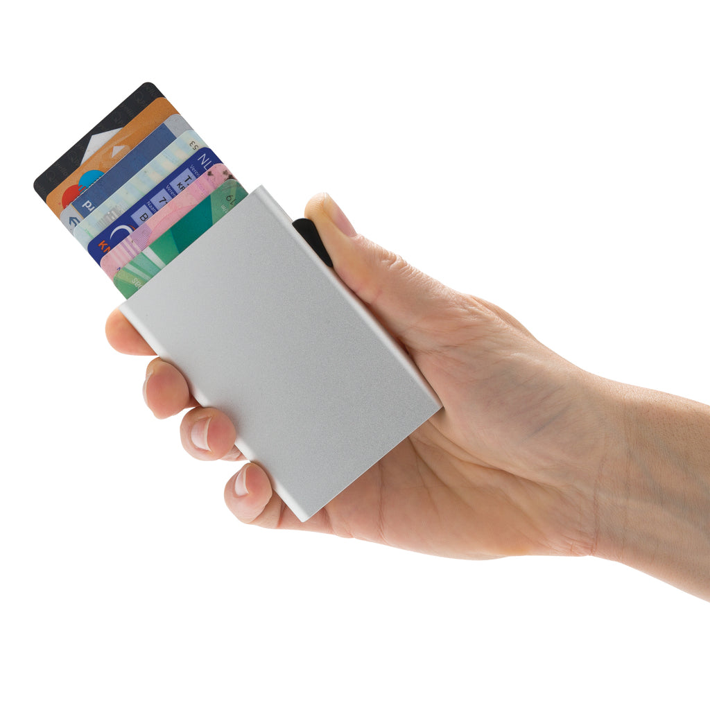 C-secure RFID korthållare i aluminium